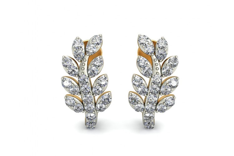 Sain Diamond Earring Half Balis in Gold